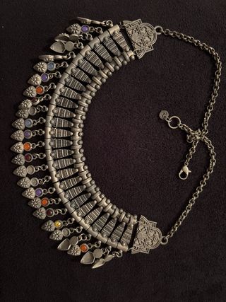 Collar Plata Multicolor