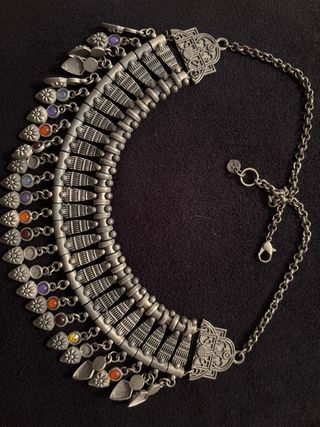 Collar Plata Multicolor