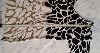 Jersey de entretiempo, estampado animal print blan