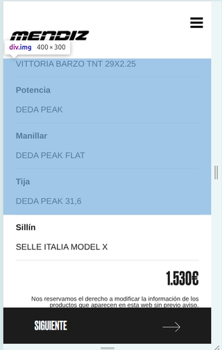 Mendiz X21.10 MTB talla L
