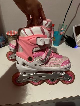 Patines en línea niña rosa