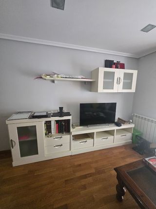 Mueble salón crema - 2 piezas