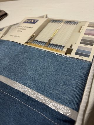 Tende blu e argento - 2pz