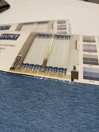 Tende blu e argento - 2pz