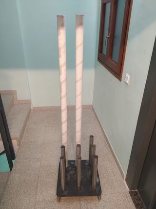 Soporte tubos metalico - 9 tubos