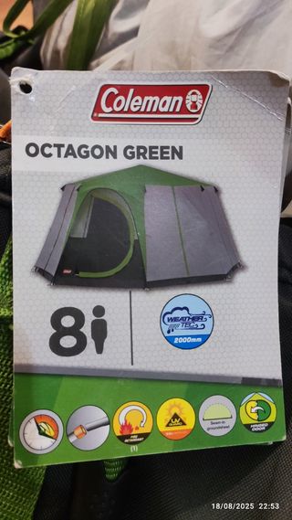 Tienda Coleman Octagonal - Verde Gris