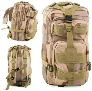 Mochila táctica militar 30L beige NUEVO