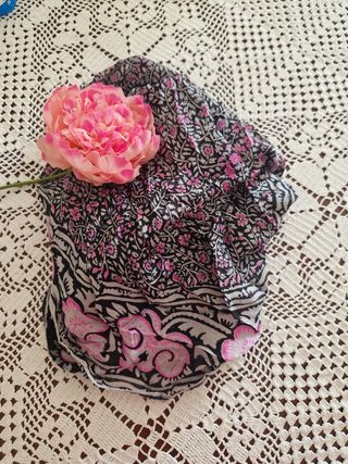 Foulard vintage seta fiori