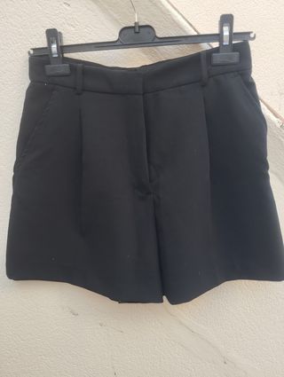 Shorts negros Zara - Talla S