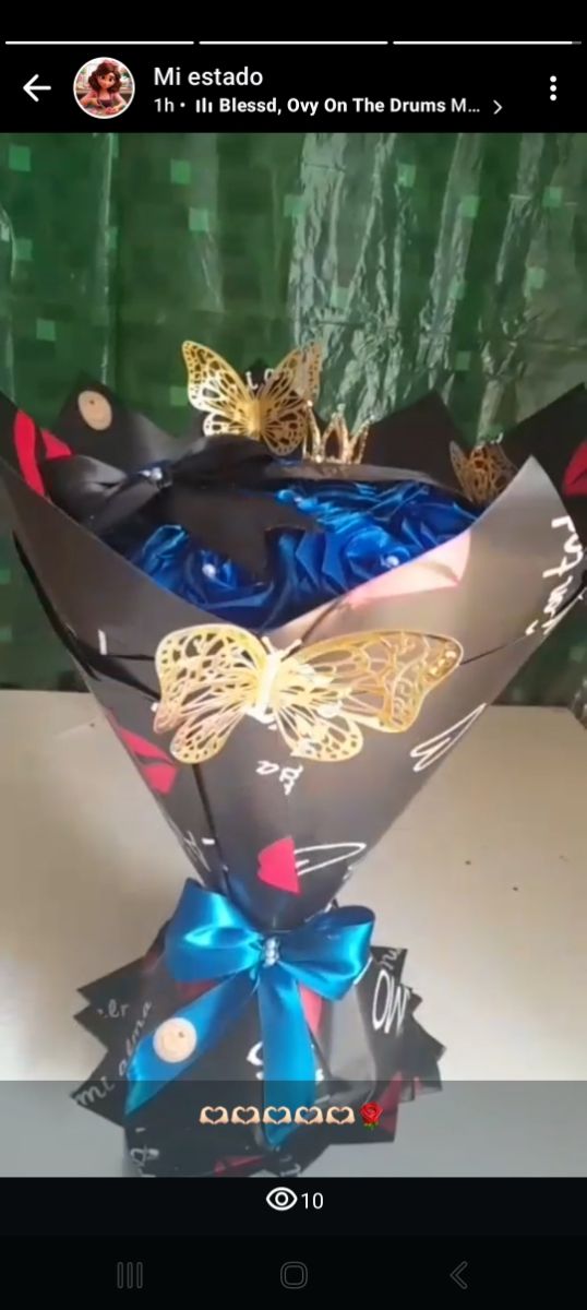 Ramo rosas azules eternas