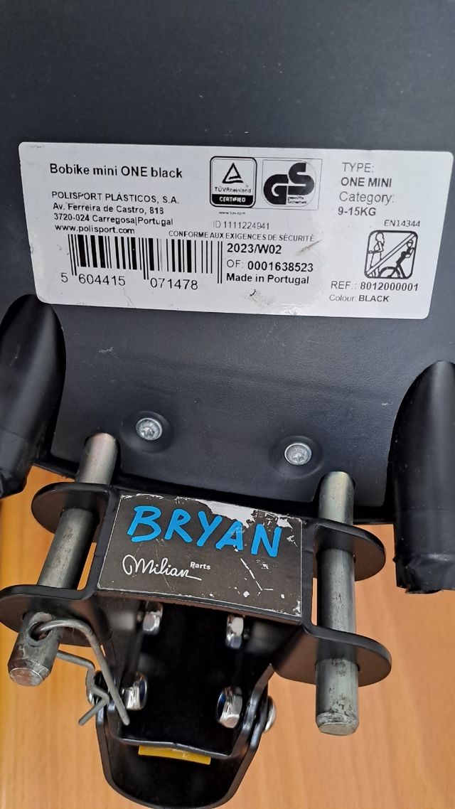Silla Bryan para bici Brompton