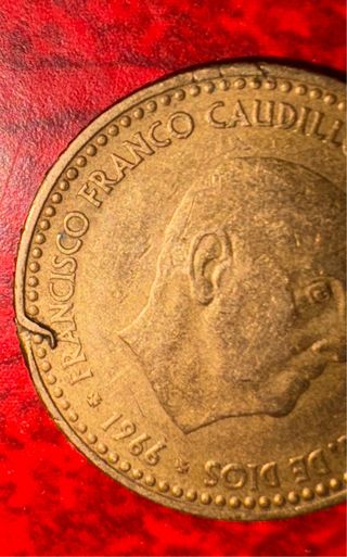 Moneda 1 Peseta Franco 1966