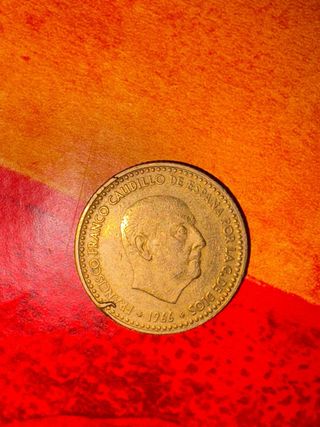 Moneda 1 Peseta Franco 1966