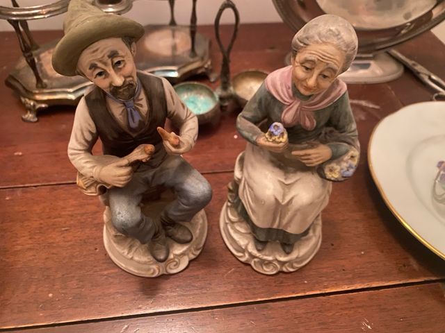 Statuine Capodimonte - Vecchio e Vecchia