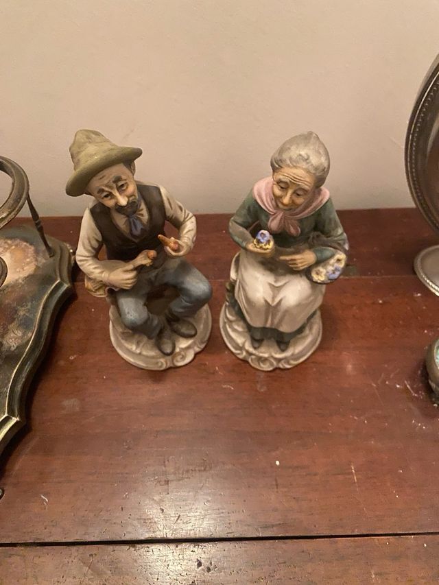 Statuine Capodimonte - Vecchio e Vecchia