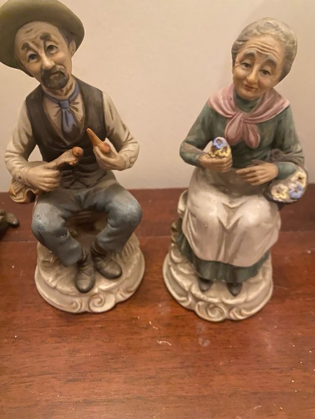 Statuine Capodimonte - Vecchio e Vecchia