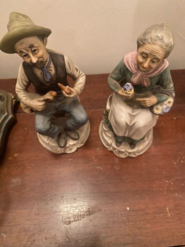 Statuine Capodimonte - Vecchio e Vecchia