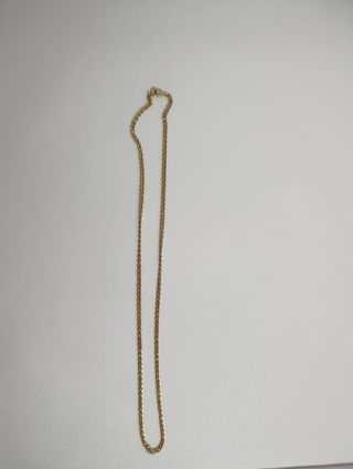 Cadena oro 50cm 18k me valió 600 €