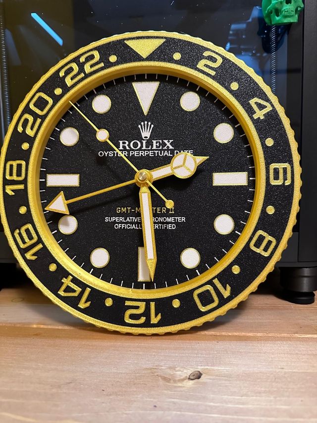 Orologio da parete GMT gold