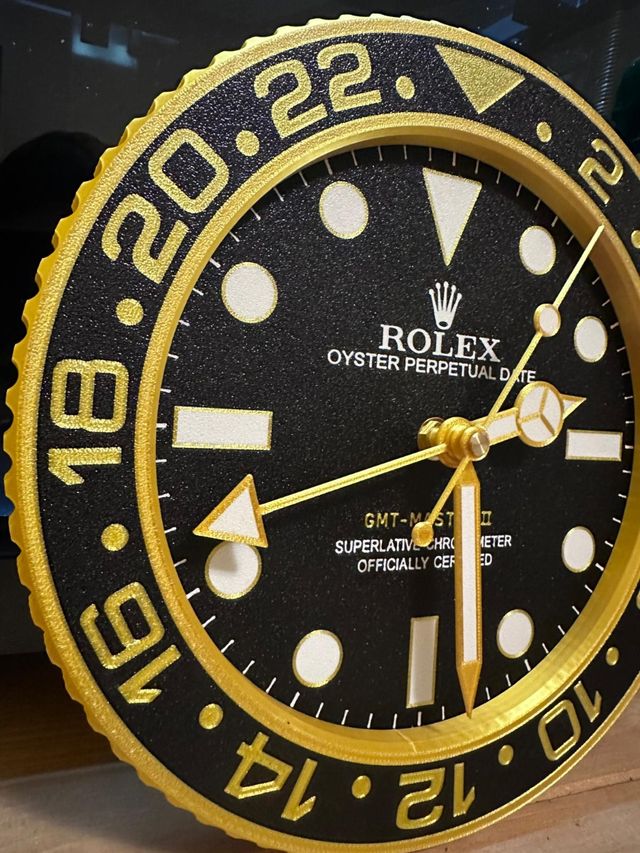 Orologio da parete GMT gold