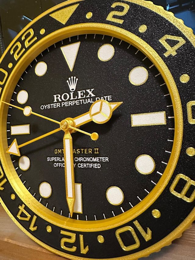 Orologio da parete GMT gold