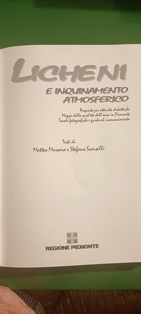 Libro: Licheni & Inquinamento Atmosferico (1997)
