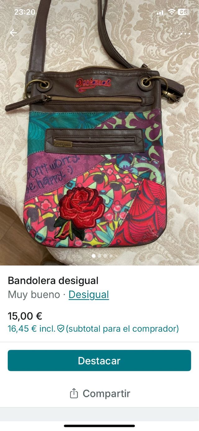 Bandolera Desigual multicolor
