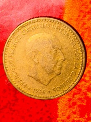 Moneda 1 Peseta España 1966