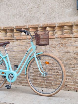 Bicicleta Elops paseo vintage celeste