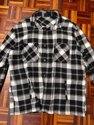 Camisa cuadros snipes blanco-negro