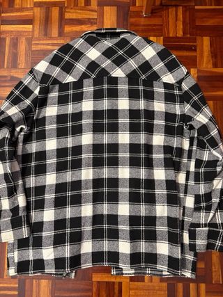 Camisa cuadros snipes blanco-negro