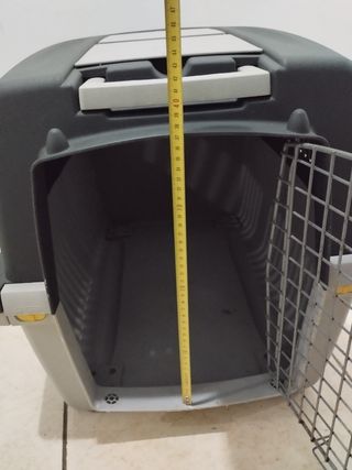 Transportín para mascotas - Gris y negro