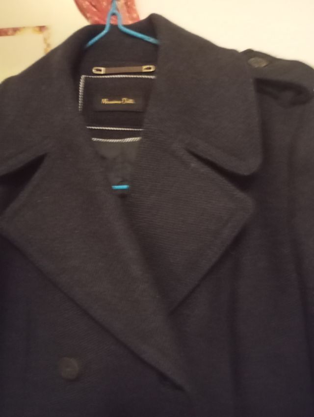 Abrigo Massimo Dutti negro