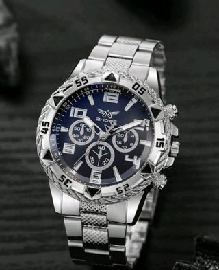 Reloj ZHOWE cronógrafo azul-plata
