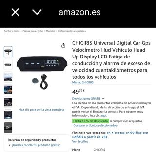 Velocímetro GPS Solar para Coche