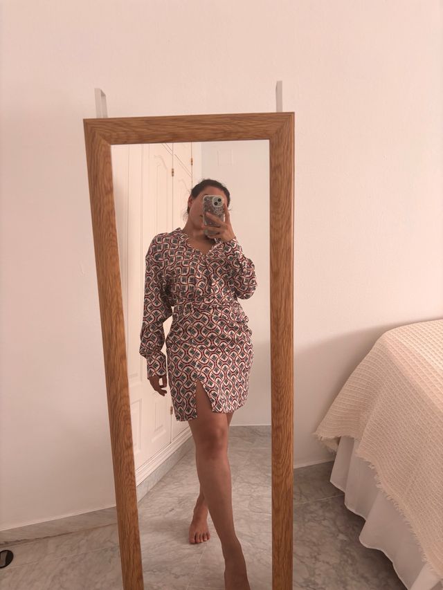 Vestido mini estampado