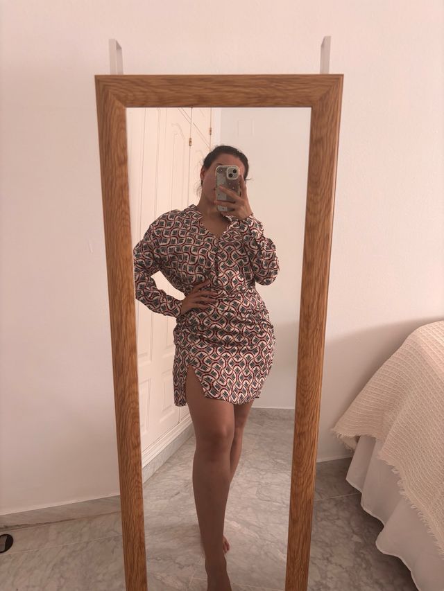 Vestido mini estampado