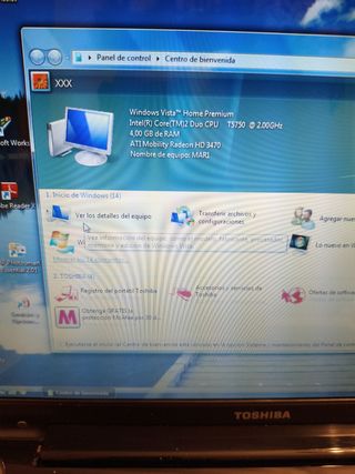 Portátil Toshiba Satellite A300-1L6