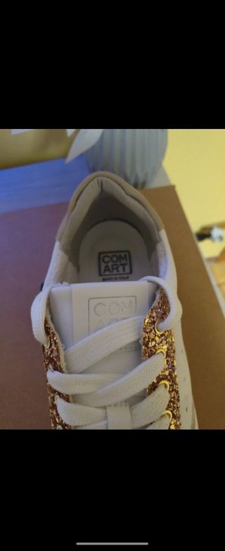 Sneakers sportive oro/bianco