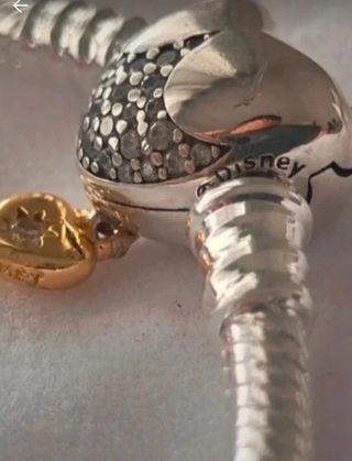 Pulsera Pandora Corazón . Plata/Oro