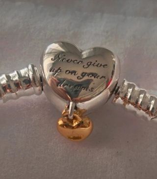 Pulsera Pandora Corazón . Plata/Oro