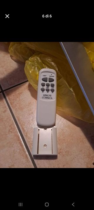 Ventola soffitto luce telecomando