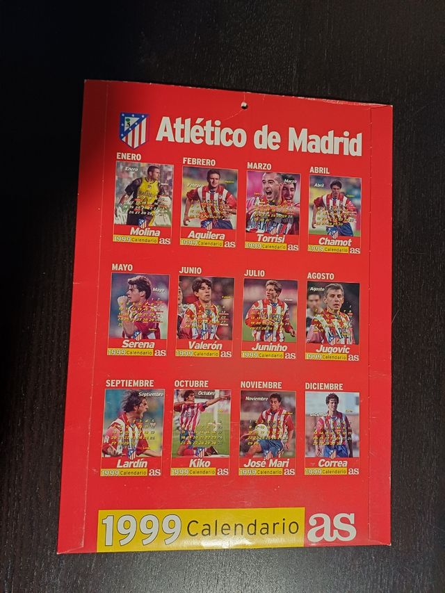 Calendario Atlético Madrid 1999