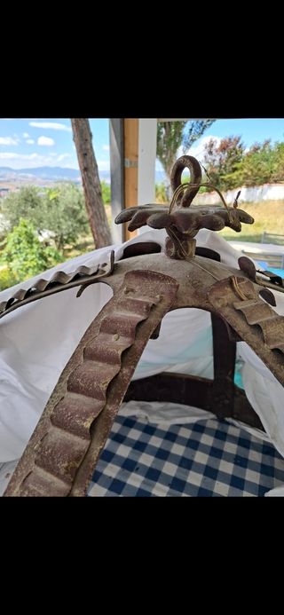 Lámpara Hierro Forjado Redonda