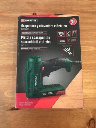 Grapadora y clavadora electrica parkside