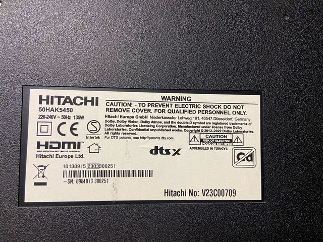 Placa base Tv HITACHI 50HAK5450