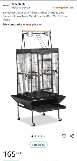 JAULA GRANDE A ESTRENAR. EMPAQUETADA. IGUAL A ESTA