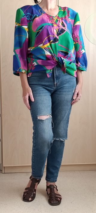 Blusa blazer vintage Adele Raphael