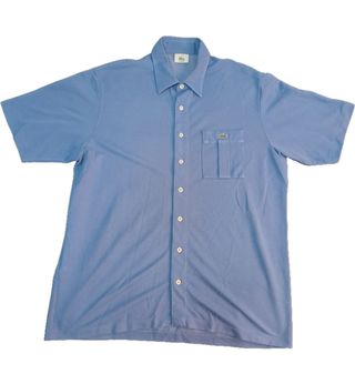 Camisa Lacoste azul vintage