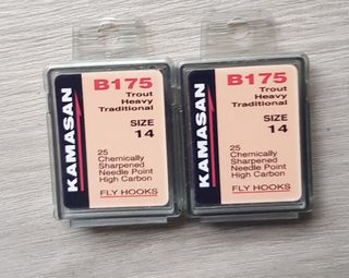 2 cajas anzuelos Kamasan B175 Pesca Trucha